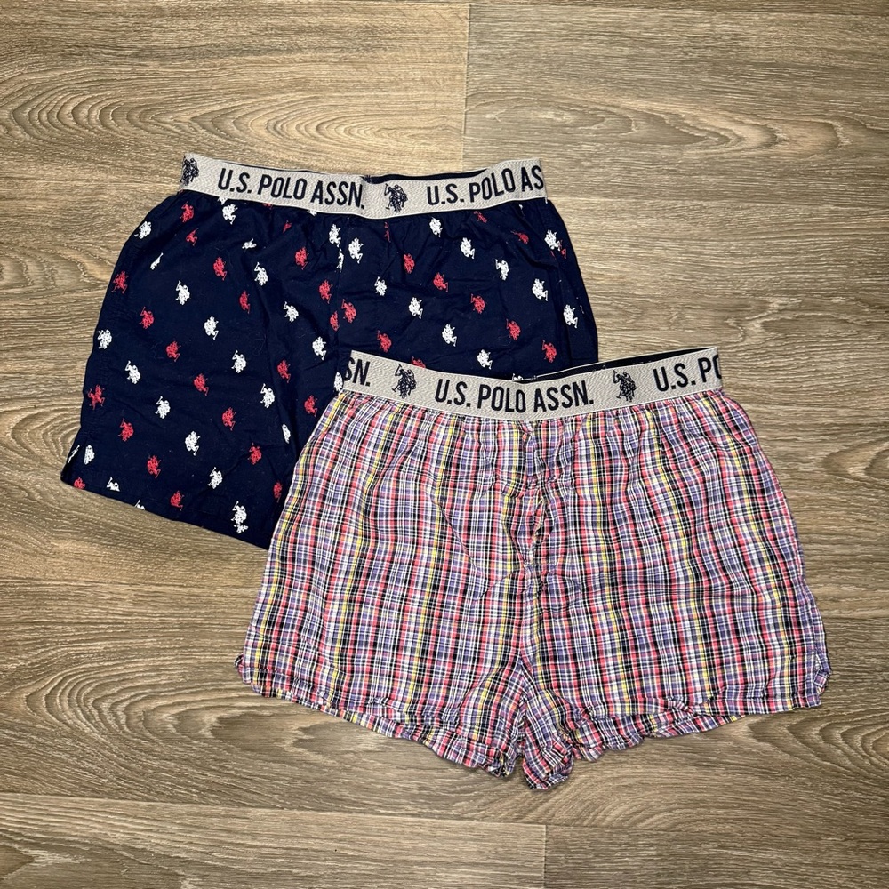 |SOLD| 100% cotton u.s. polo assn sleep boxer shorts